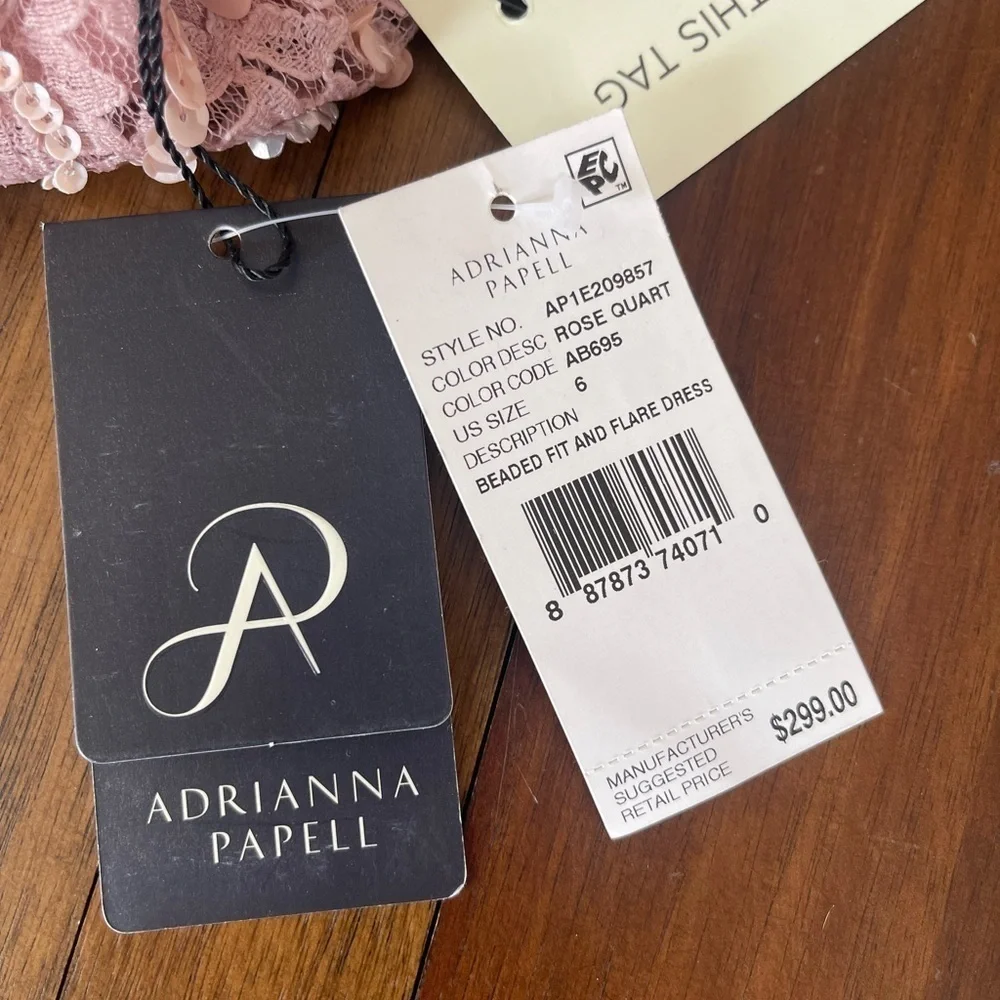 Adrianna Papell Women's Beaded Fit and Flare Dress dress cocktail wedding dress